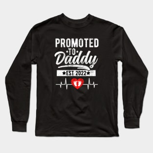 Promoted To Daddy 2022 New Daddy Proud Daddy future dad Long Sleeve T-Shirt